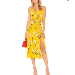 NWT L’Academie Yellow Floral top & skirt set